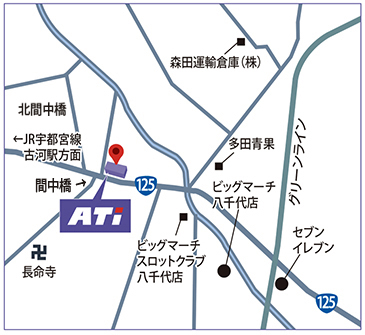 本社周辺の地図